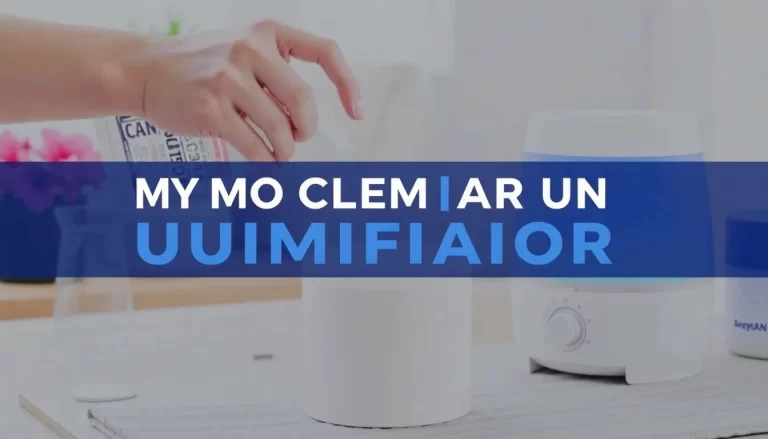 Cómo limpiar un humidificador de manera efectiva